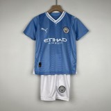 Manchester City 2023-24 kids soccer jerseys