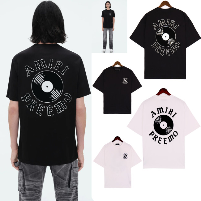 *2179 AMIRI record graphic short-sleeved T-shirt