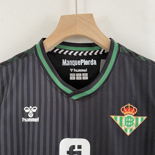 2023-24 Betis third away kids kit