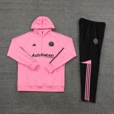 2023-24 Inter Miami Pink Half Zipper Hoodie Jacket+Pants