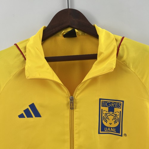 2023-24 Tigers yellow windbreaker