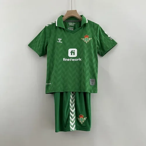 2023-24 Betis away green kids kit
