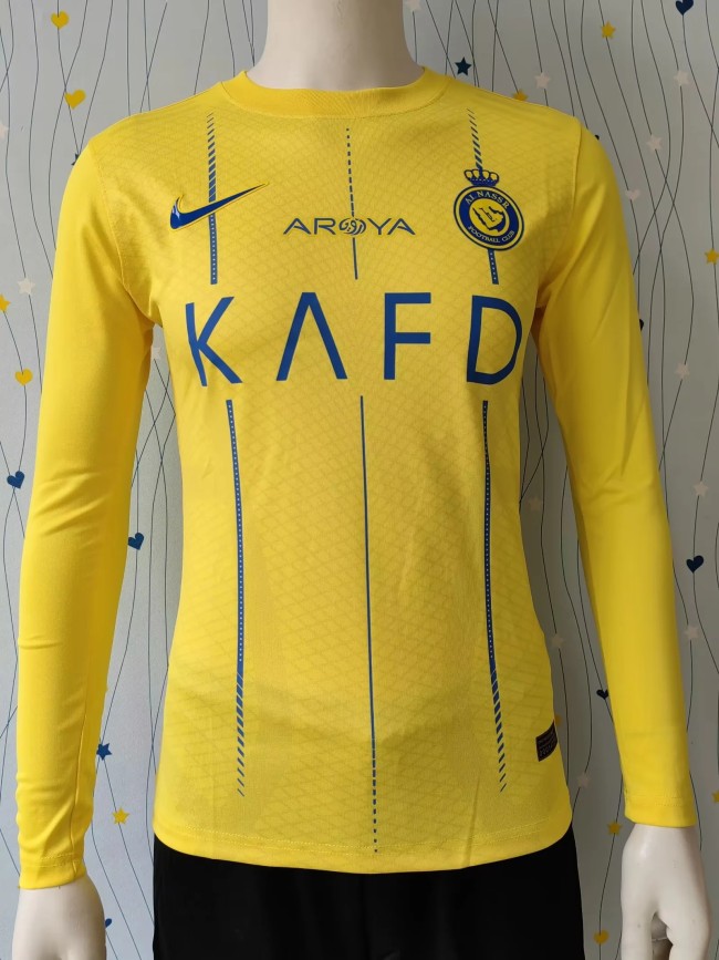 2023-24 Al-Nassr home long sleeve player version jersey