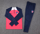 2023-24 Atletico Madrid red half zipper sweater suit
