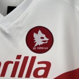 1990-91 Roma away white soccer jersey