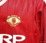 Retro 1982-83 Manchester United Home Long Sleeve Jersey