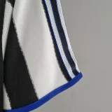 2000-2001 Newcastle home soccer jerseys