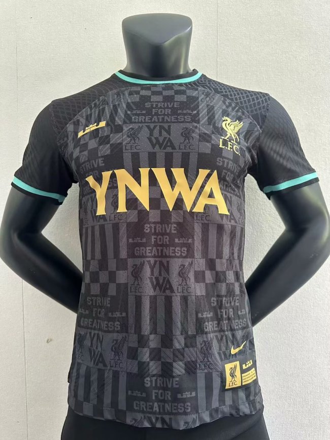 2023-24 Liverpool x Lebron YNWA Black Player version Jersey