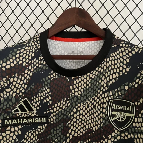 Arsenal 2023-24 special version Maharishi soccer jersey