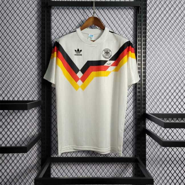 1990 Germany home soccer jerseys 