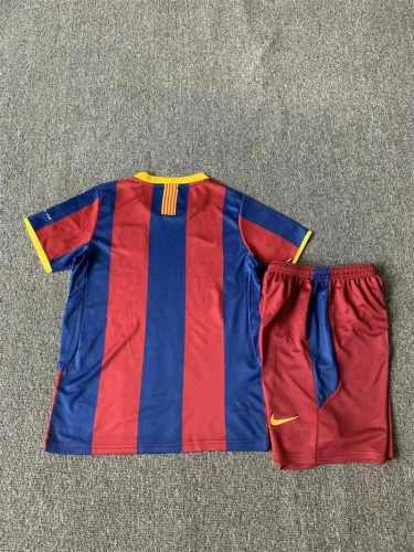 Barcelona home 2010-11 retro kids kit soccer jerseys