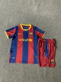 Barcelona home 2010-11 retro kids kit soccer jerseys