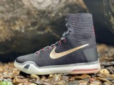Kobe 10 Elite Rose GoⅠd Pack High top black rose gold practical basketball shoes