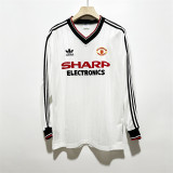 1982-83 Manchester United away white long sleeve retro jersey