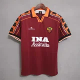 Roma 1998-99 home soccer jerseys 