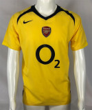 2005-06 arsenal away yellow retro jersey