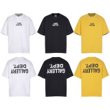 952*Gallery Dept new flip reverse letter basic cotton short-sleeved T-shirt