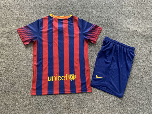 2013-14 Barcelona home retro kids kit