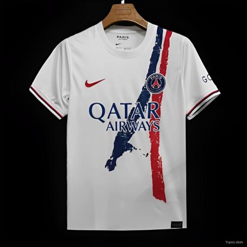 2024-25 paris saint germain away white jersey