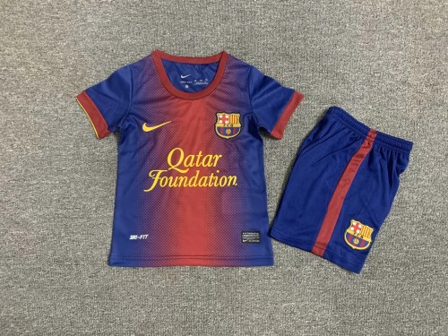 2012-13 Barcelona home retro kids kit