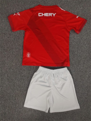 2024-25 La Católica away red kids kit