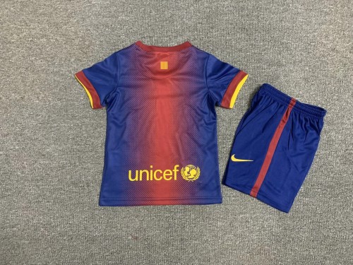 2012-13 Barcelona home retro kids kit