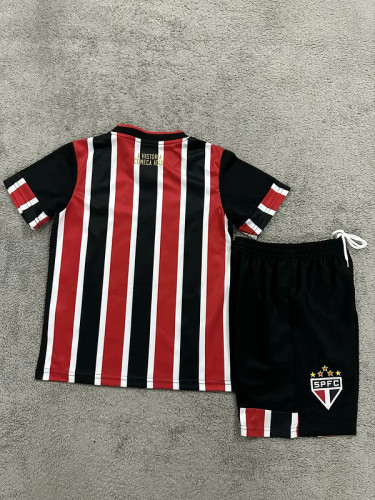 2024-25 Sao Paulo away kids soccer jerseys