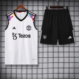 2023-24 Manchester United white vest suit