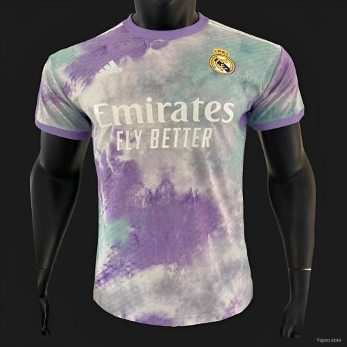 2023-24 Real Madrid Purple Player Version Training (The player version is more slim fit, it is recommended to buy one size larger)