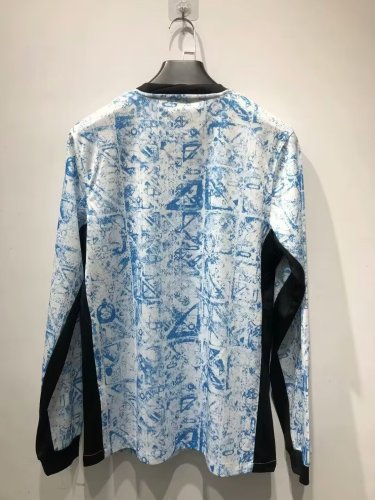 portugal 2023-24 away blue long sleeve soccer jerseys