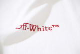 183* OFF-WHITE pure cotton moon image printed short-sleeved T-shirt