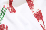 183* OFF-WHITE pure cotton moon image printed short-sleeved T-shirt