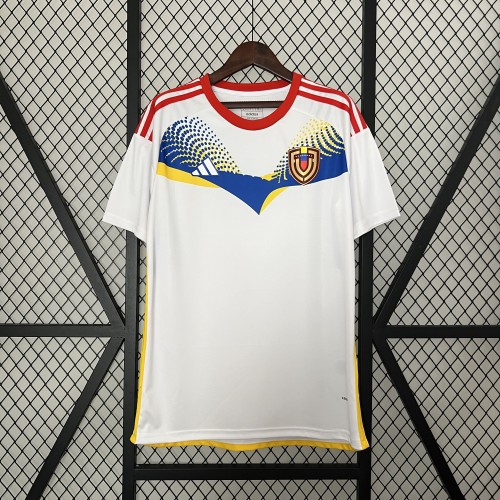 2024 Venezuela away white soccer jersey