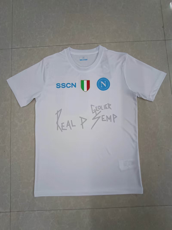 2023-24 SSC Napoli x Geolier Special Sanremo Edition White Jersey