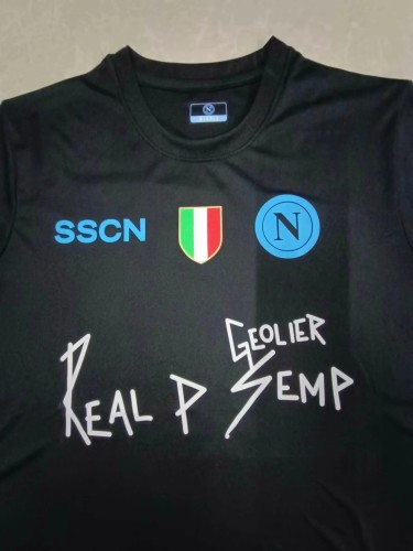 2023-24 SSC Napoli x Geolier Special Sanremo Edition Black Jersey