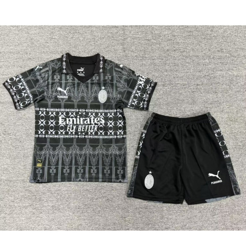 2024-25 AC Milan Pleasure co-branded black edition kids kit