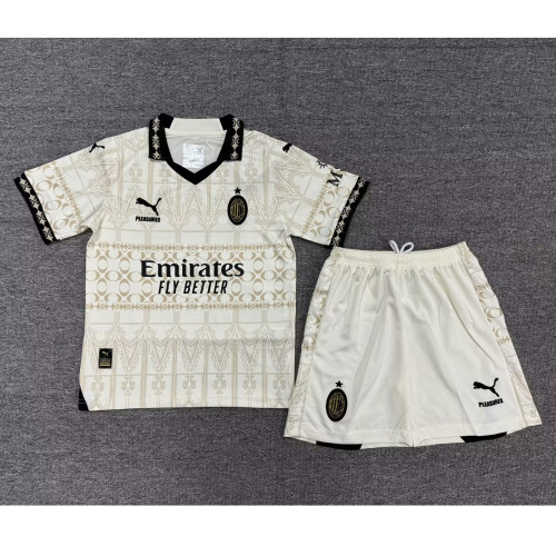 2024-25 AC Milan Pleasure co-branded White edition kids kit