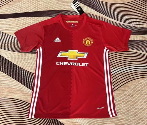 2016-17 Manchester United home red retro jersey