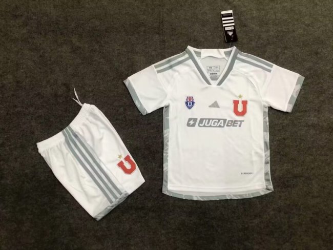 2024-25 Universidad de Chile away white kid kit