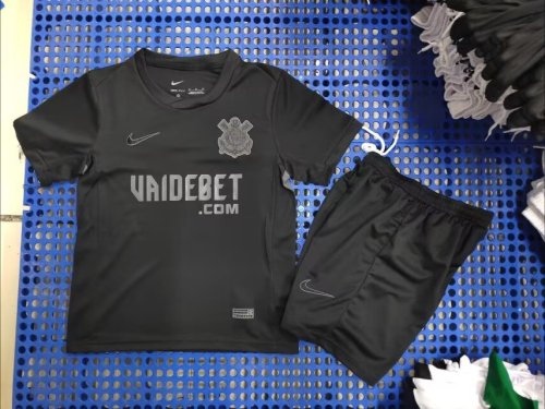 2024-25 Corinthians black kids kit