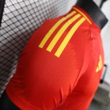 2024 Spain Home Player Version(The player version is more slim fit, it is recommended to buy one size larger)