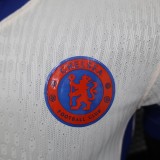 2024-25 chelsea white away player version(The player version is more slim fit, it is recommended to buy one size larger)