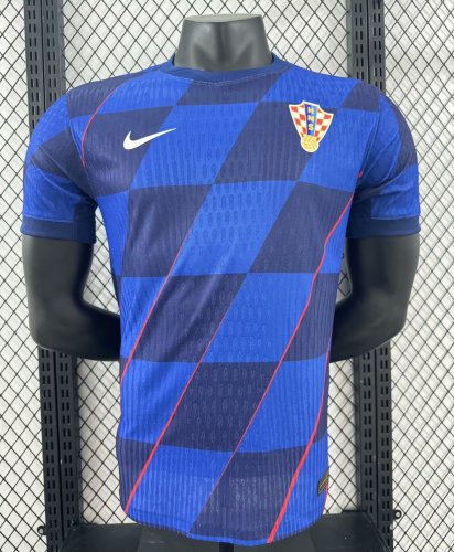 2024 Croatia away player version soccer(The player version is more slim fit, it is recommended to buy one size larger)