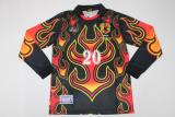 1998 Japan Goalkeeper Red Flame long sleeves soccer jerseys