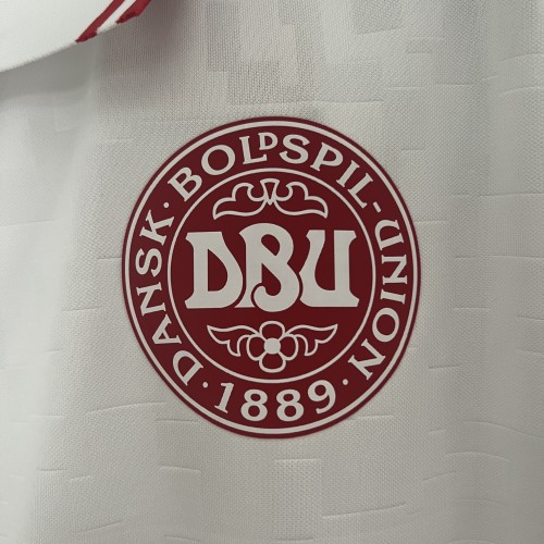 2024 Denmark away white soccer jersey