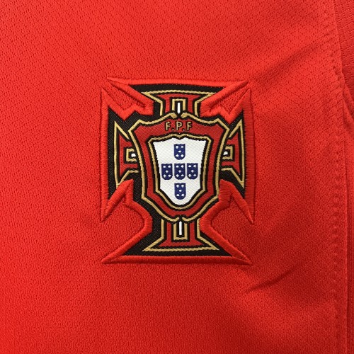 2024-25 Portugal home kids soccer jerseys