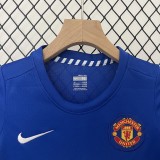 2008-09 Manchester United third away blue retro kid kit