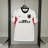 2001-02 flamengo away white retro jersey