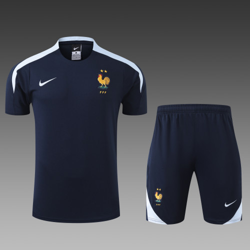 2024-25 France black cotton training suit