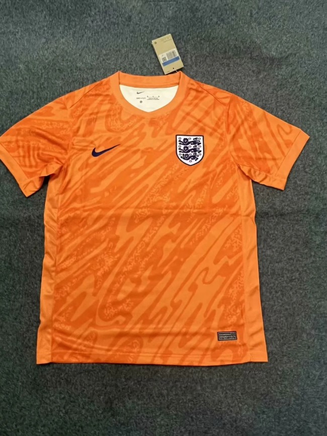 2024 England Orange Goalkeeper Jersey